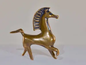 Black Stallion movie Bucephalus figurine in GOLDEN solid Bronze