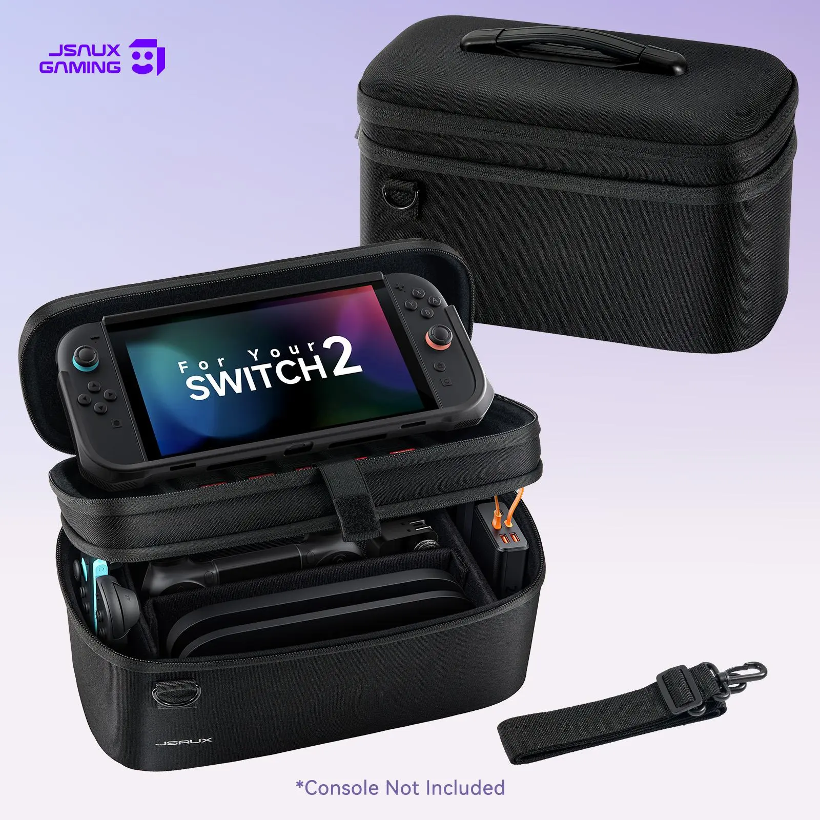 JSAUX All-in-One Carrying Case for Nintendo Switch 2, Travel