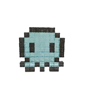 Pixel Octopus Character Handmade Out of Glow in the Dark Acrylic Cubes Unique Decorative Figurine
