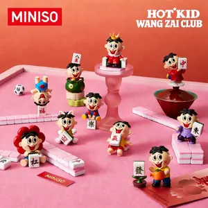 MINISO Wangwang “Youyi” Series – Wangzai New Spring Mahjong Blind Box with Cute Figures, Birthday Gift