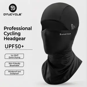 Ice silk head cover motorcycle helmet liner for motorbike riding, summer thin men's sun protection face mask hat