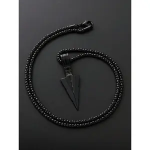 Punk Style Arrow Design Pendant Necklace, Fashion Jewelry for Party, Daily Clothing Decor, Trendy All-match & Exquisite Jewelry for Birthday Gift, Charms Necklace
