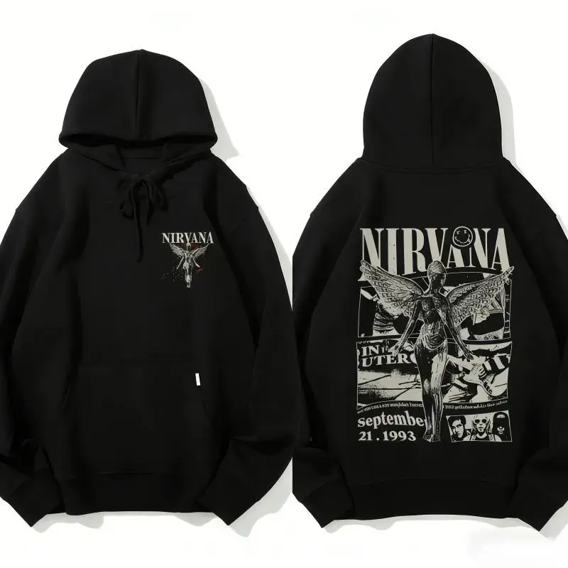 L 即発送 NIRVANA GDC Collabo Hoodie Black NIRVANA×GDC collabo】hoodie