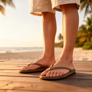 2026 New Men'S Summer Flip-Flops, Durable Outdoor Thick-Soled Beach Sandals, Men'S Thong Sandalsaa