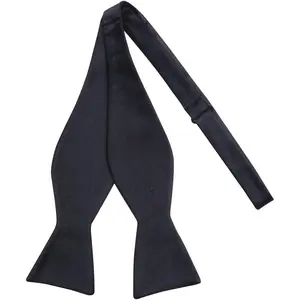 100% Silk Mens Bowtie Self Tie Bow Tie Bowtie Tuxedo Wedding Solid Color Formal Bow Ties for Man Many Colors