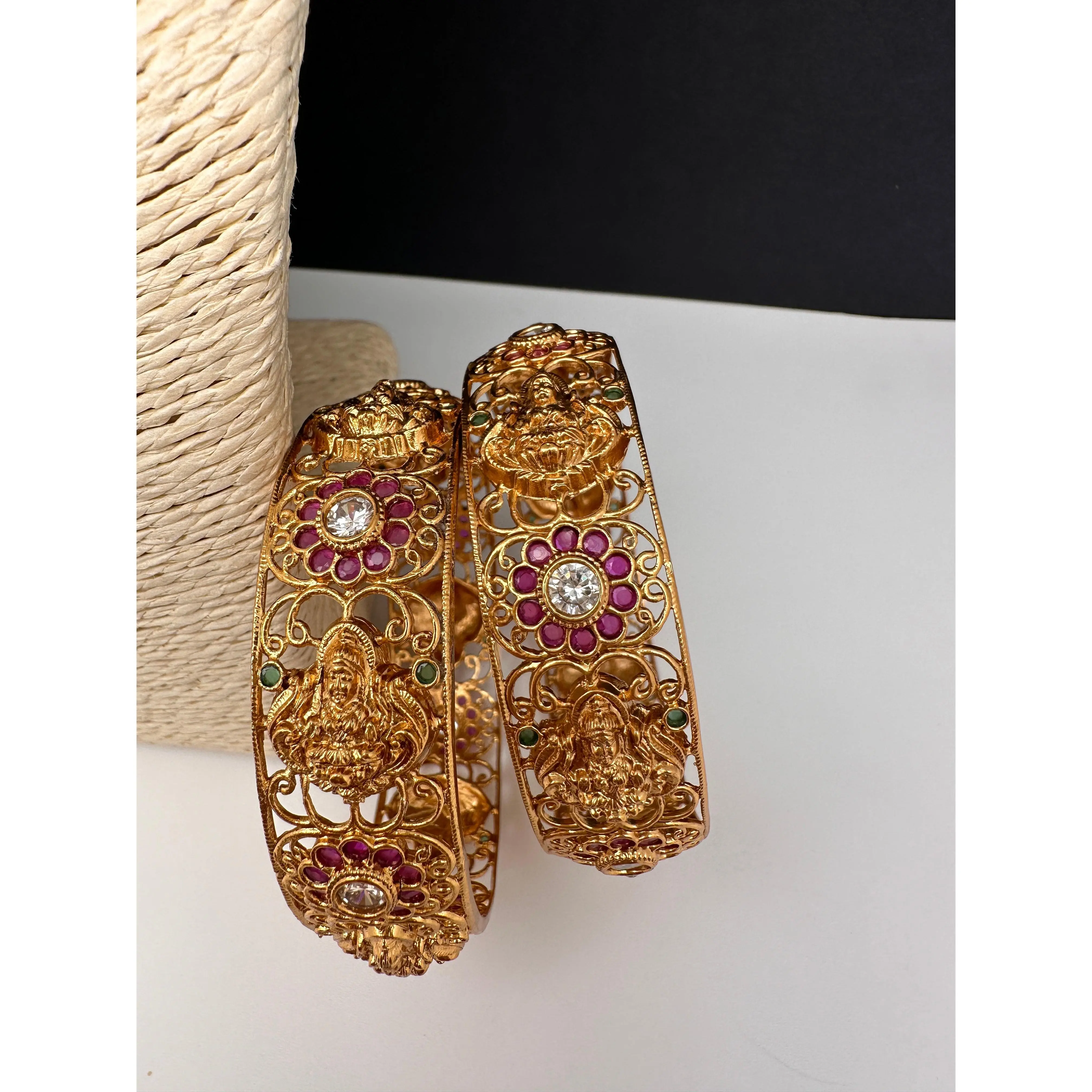 Goddess lakshmi Floral Kada Bangles