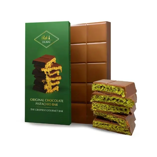 Dubai Chocolate - Pistachio & Knafeh - 3.5Oz Dubai Chocolate - Pistachio & Knafeh - 3.5Oz