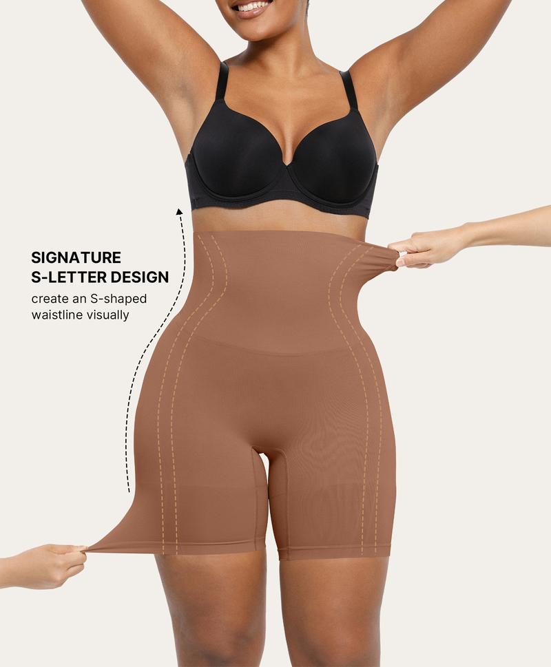 Shapellx Shapewear Sculpting Shorts for Women Seamless High Waisted Body Shaper Thigh Slimming Underwear