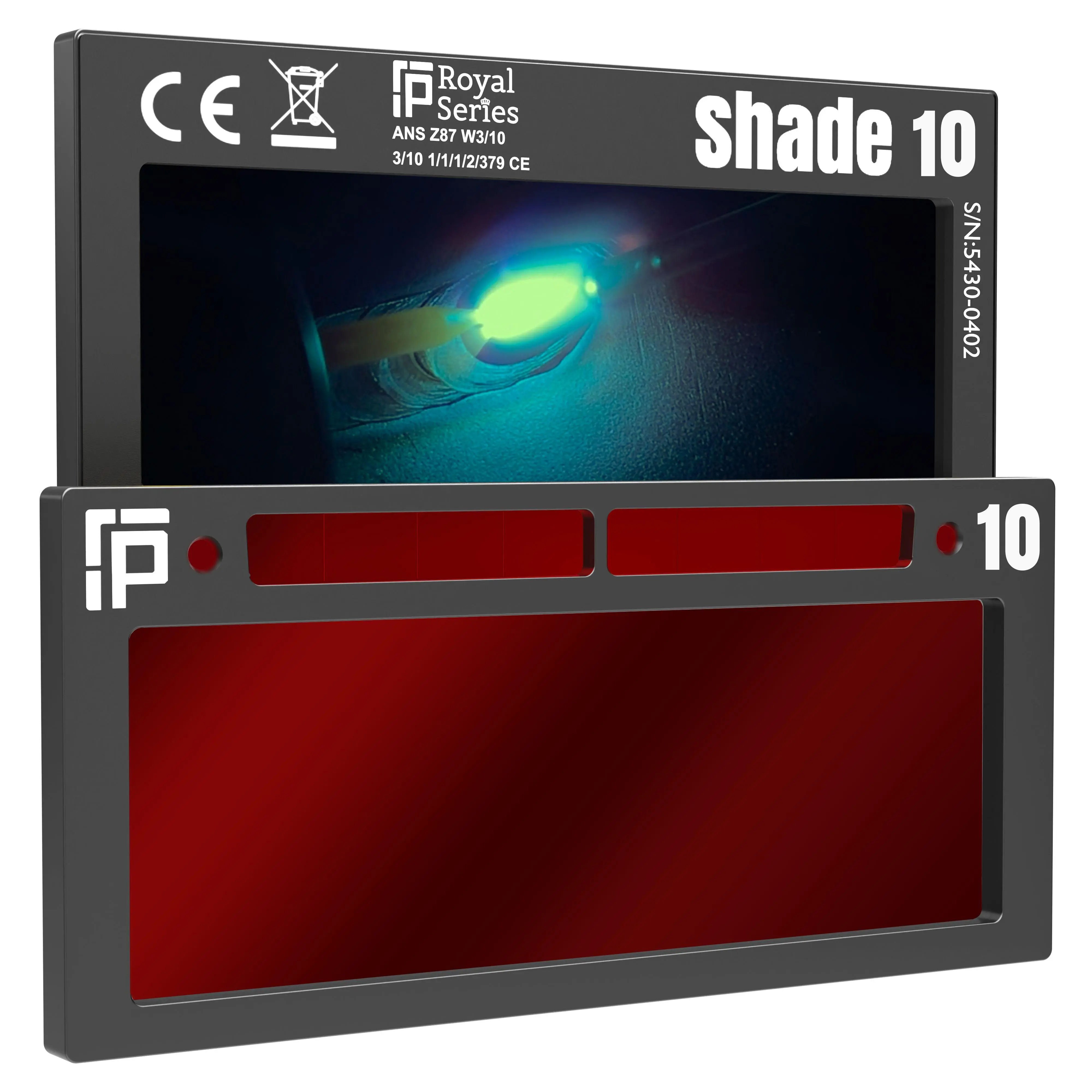 The Duke Single 2.0 - 20A TIG RATED Red Auto Darkening Lens | Single Shade