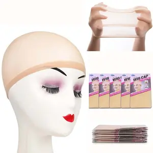 2 pieces (1 pack) Wig Cap Hairnet Weave Stretch Mesh Wig Cap for Making Wigs Stocking Cap