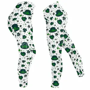 Irish Shamrock All Over Print 3D Legging
