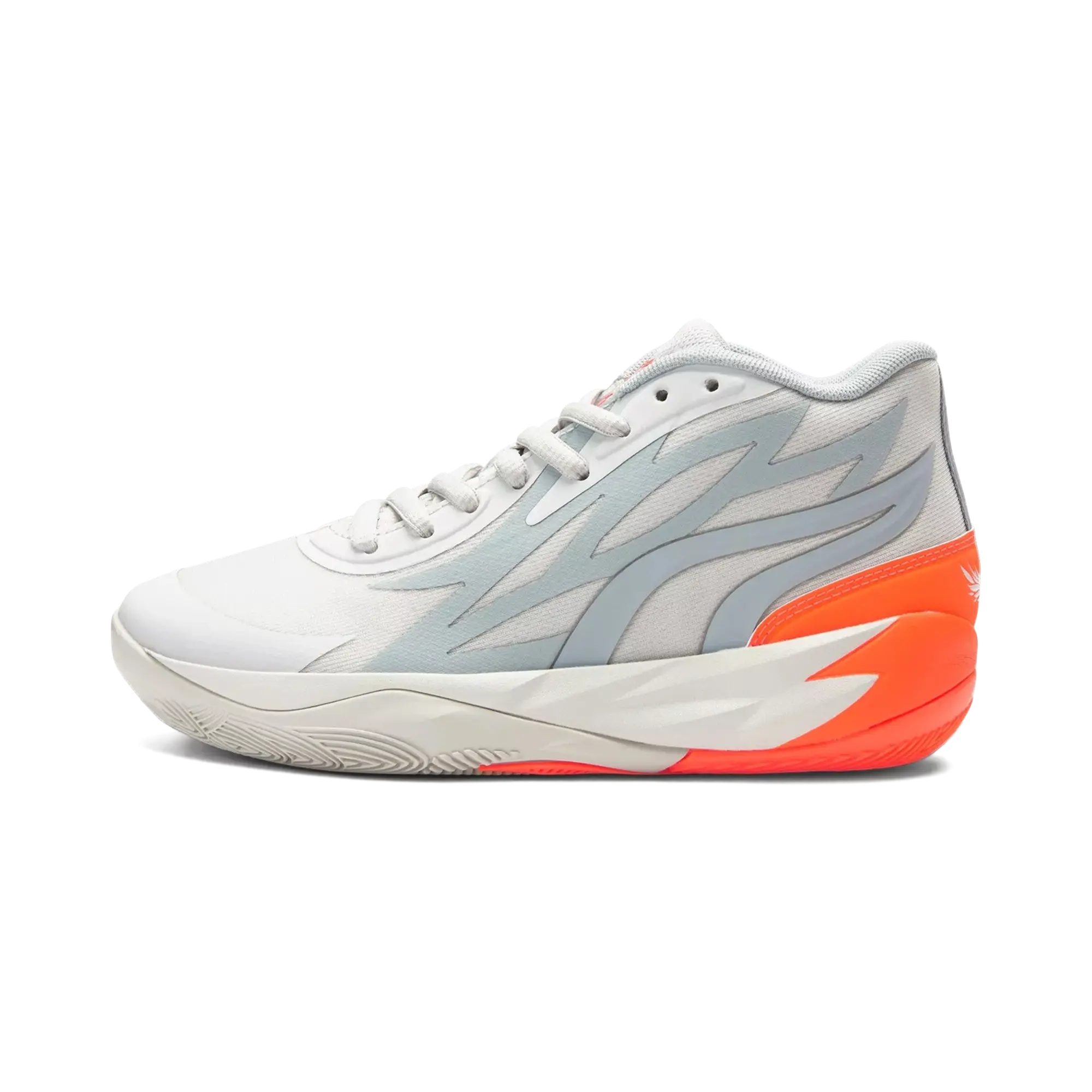 LaMelo Ball MB.02 JR "Platinum Gray Ultra Orange" 378358 02