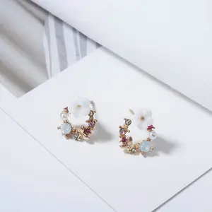 Flower Stud Earrings For Women