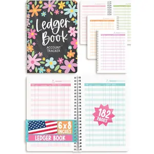 Accounting Ledger Book for Small Business and Personal Use - Budget Bookkeeping Ledger, Expense Tracker Notebook, Bookkeeping Record Book for Receipt & Account Logging