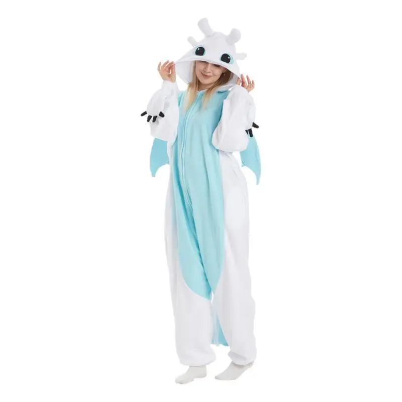Cute Dragon Animal Onesie Pajamas Sleepwear Dragon Halloween Party Costumes Fabric Womenswear christmas pajamas Plush Unisex Cute Dragon Animal Onesie Pajamas Sleepwear Dragon Halloween Party Costumes Fabric Womenswear christmas pajamas Plush Unisex