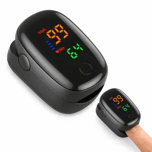 Classic Black Smart Portable Fingertip Vitality & Pulse Monitor - OLED Dual-Color HD Backlit Screen, Everyday Home & Fitness Status Tracker with 8s Intelligent Auto-Off Power Saving