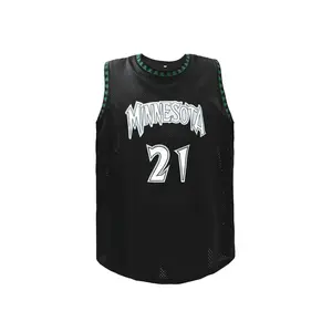 Plus-size letter-embroidered basketball jersey; lightweight, loose, breathable round-neck tank top; plus-size men’s basketball jersey for basketball, sports, running, and exercise