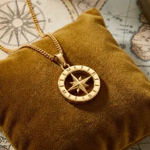 COMPASS PENDANT (GOLD)