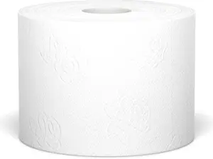 Presto! 313 2-Ply Sheet Mega Roll Toilet Paper, Unscented, 12 Rolls (2 Packs of 6), Eco-Friendly, Above 300 Sheets - Wipes