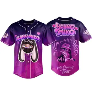 Late Checkout Tour 2026 Baseball Jersey – Latin Trap Concert Shirt, Unisex Streetwear, Music Fan Merch, Trendy Outfit Gift