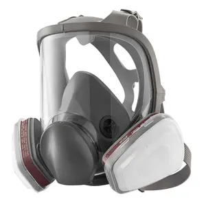 VEVOR Respirator Mask Reusable Respirator Full Face Gas Cover with Filters for Dust