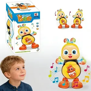 Dancing Bee Toy with Music & LED Lights - Interactive Sensory & Educational Kids Toy