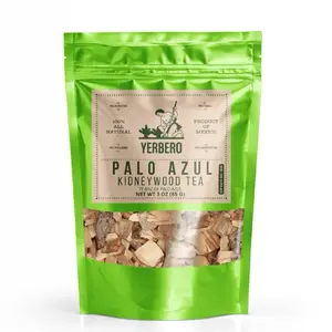 Palo Azul 4oz (141.7g) Herbal Tea | Kidneywood (Blue Stick) Te Herbal | Makes 40+ Cups | Wildcrafted Kidney Wood Tea | All Natural Tea, non-GMO.