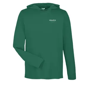 Men's Lightweight Precision Hoodie - Long Sleeve Casual Polyester Tops, Menswear Sweatshirts
