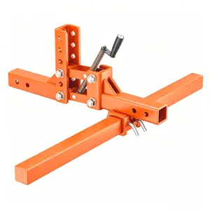 Manual Implement Lift, ATV/UTV Tractor,1-Point Lift with 2" Receiver,Implement Lift with Adjustable Height, 50 Inches Width