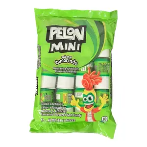 Pelon Pelo Rico Mini-Tamarind Flavored Push Candy Snack 12- .45oz pcs