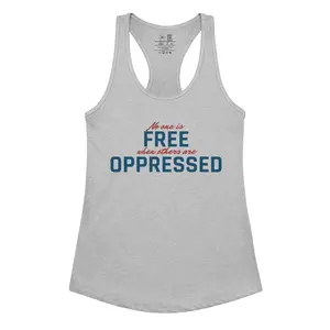 No One Is Free Racerback