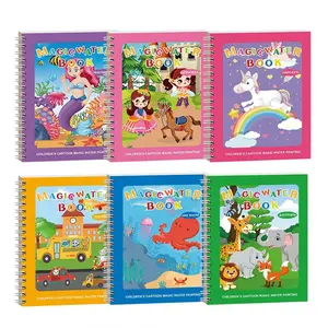 Reusable Water Coloring Book for Toddlers, Water DoodleBook Toys, Paint with Water Books,Mess-Free ColoringBook, Portable Educational Doodle Drawing Toy,EducationalLearning Kits Gifts