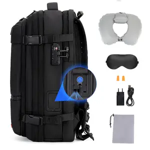 Kabaqoo Build-in Vacuum Air Pump Travel Backpack | 60L Exapandable Air Compression System | Water Resistant | TSA Lock Carry-On Suitcase Luggage SpringStatements