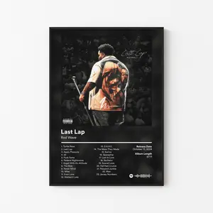 Rod Wave Album Poster, Soulfly Nostalgia Tracklist Art, Pain Music Melodic Trap Print, Hip Hop Decor, Unframed Print Only