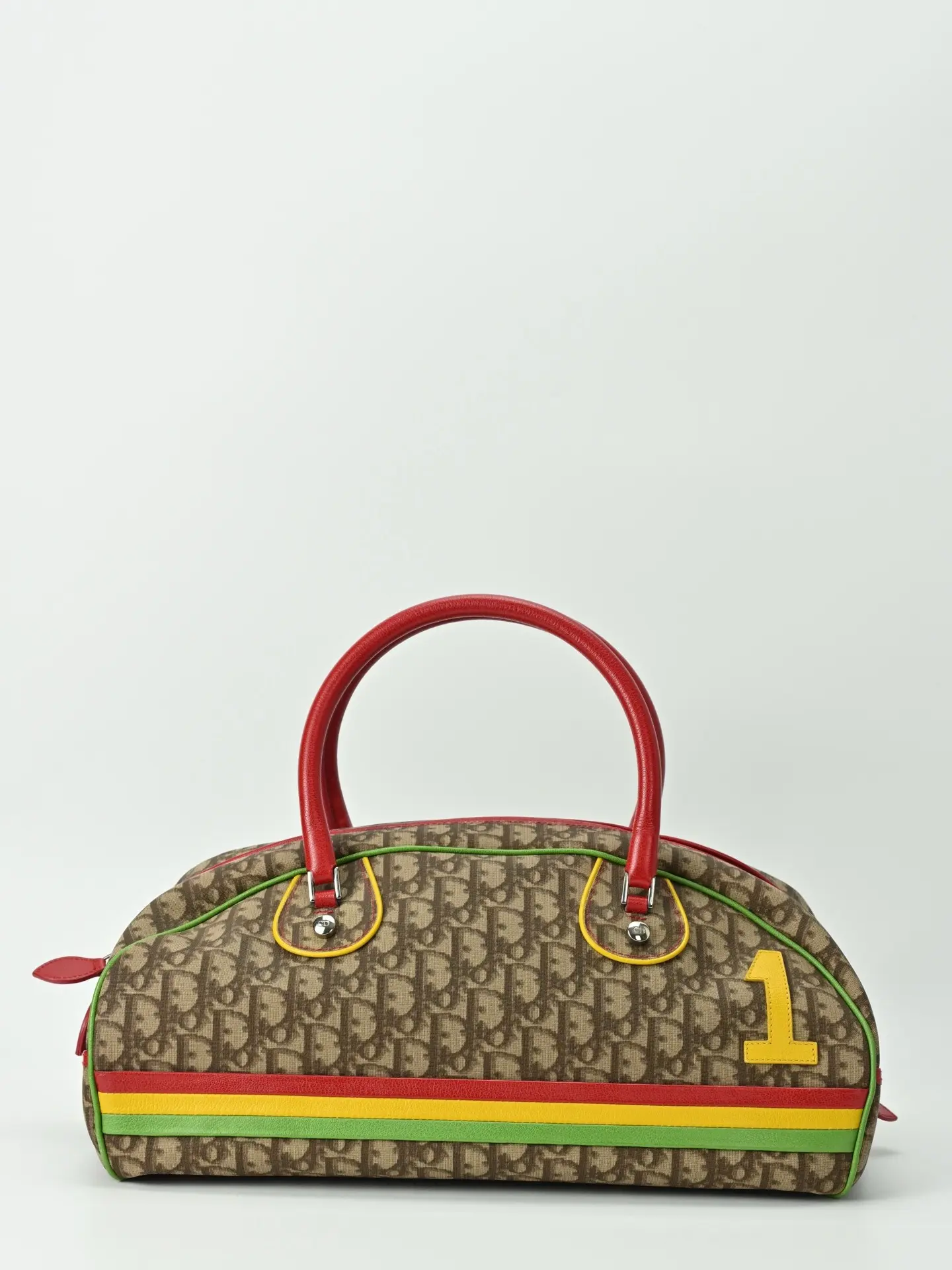 Pre-owned Dior 2004 Jamaica Monogram Bowling Bag 23679661