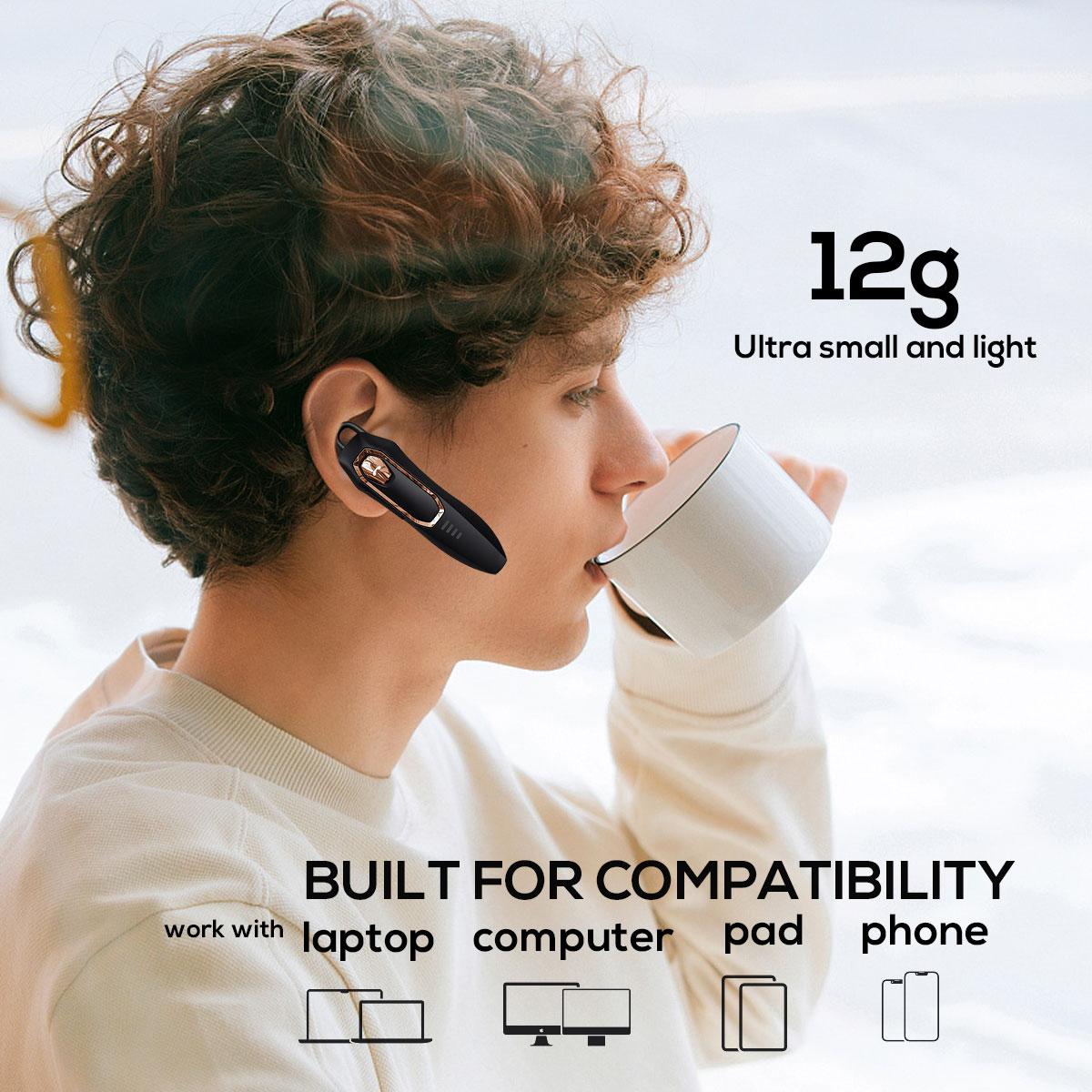 YUEYINOK New Seasonal Arrivals Stylish Wireless Earbuds Bluetooth 6.0, AI Noise Cancelling Headphones, Lightweight Comfortable Fit, Long Battery Life for Daily Use