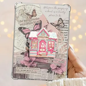 Cozy Winter Bookstore – Secret Warm Hideout with Books, Coffee & Scarves Kindle Grip Book Lover Cute Kindle Accessories Phone Holder PopSocket Phone Grip Magnetic Pop Socket Phone Grip
