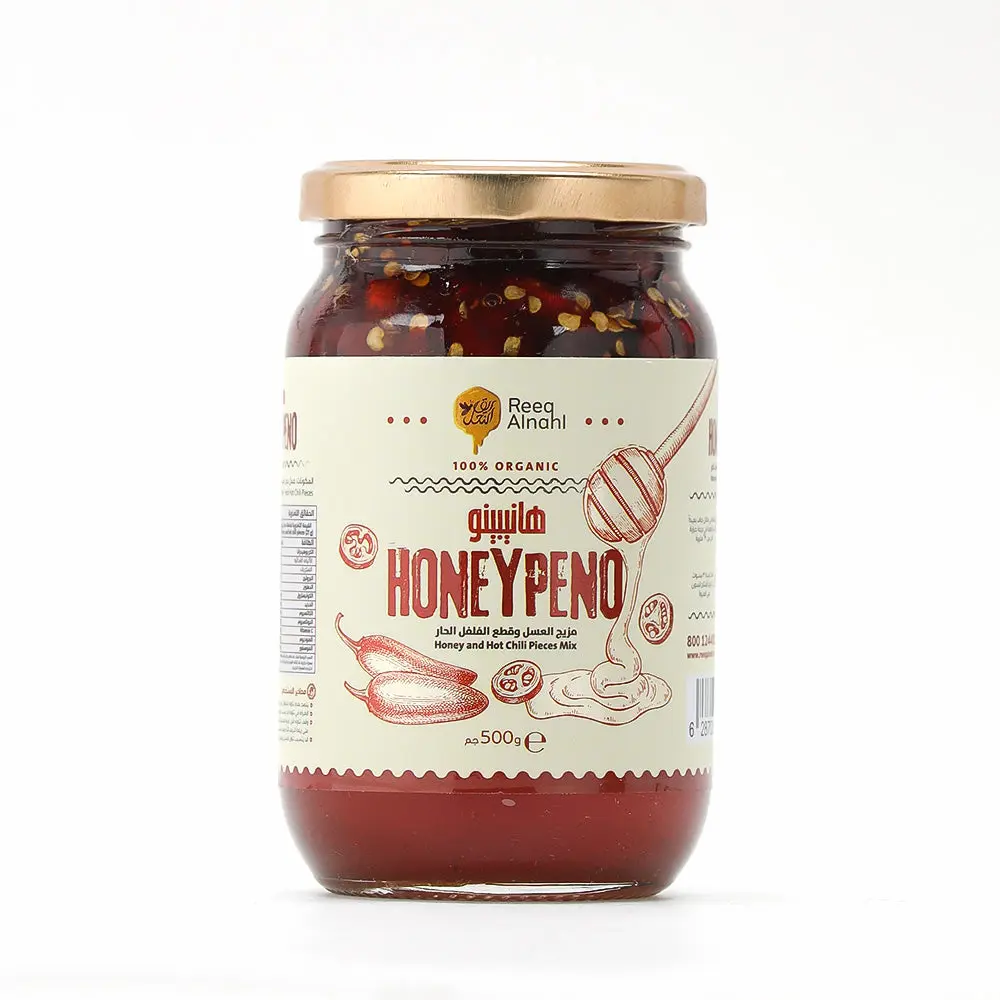 Reeq Alnahl Honeypeno Spicy Natural Flavor Honey, 500g Cooking & Staples Essential