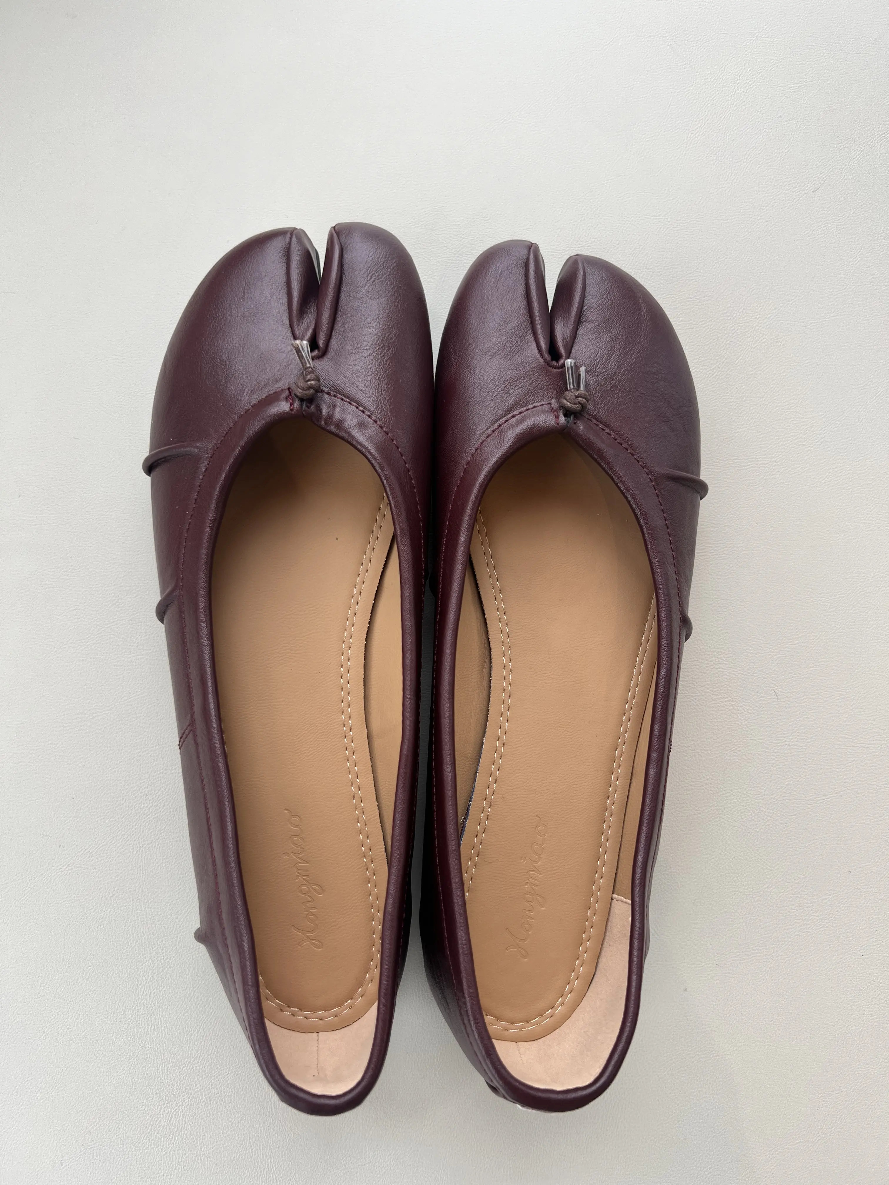 Minimalist Leather Flat Shoes - Trending Style with Exclusive Front Contour, Fine Craftsmanship, Skin-Friendly Lining for All-Day Comfort, Classic Versatile Shape for Gentle Outfits, Simple Street Looks