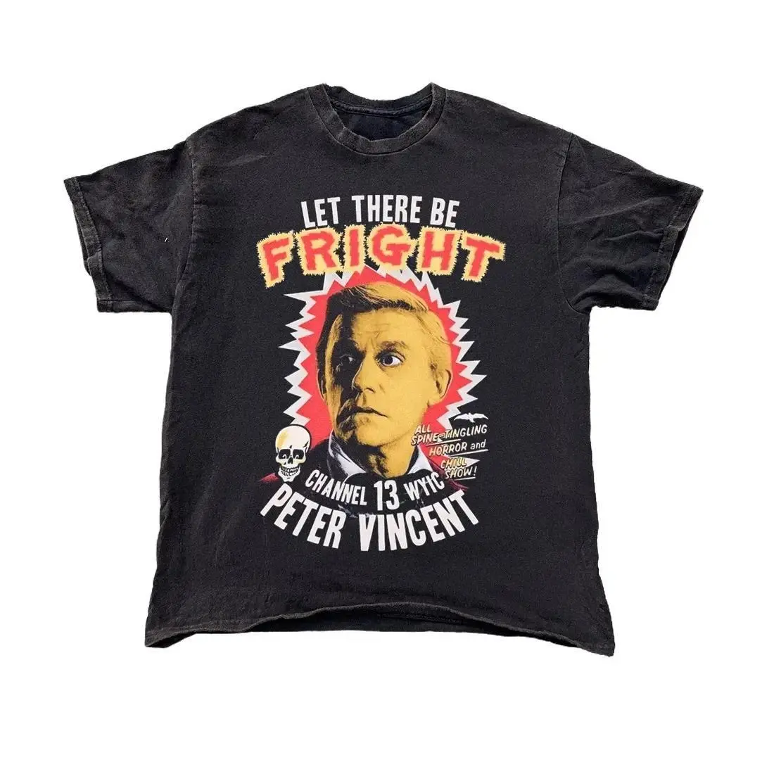 1984 WYIC PETER VINCENT 'FRIGHT NIGHT' BLACK VINTAGE TEE
