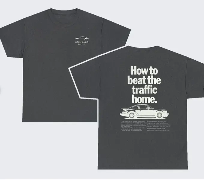 "Motorsport Car Racing Shirt, Vintage Porsche Club Tee, Classic Car Apparel"