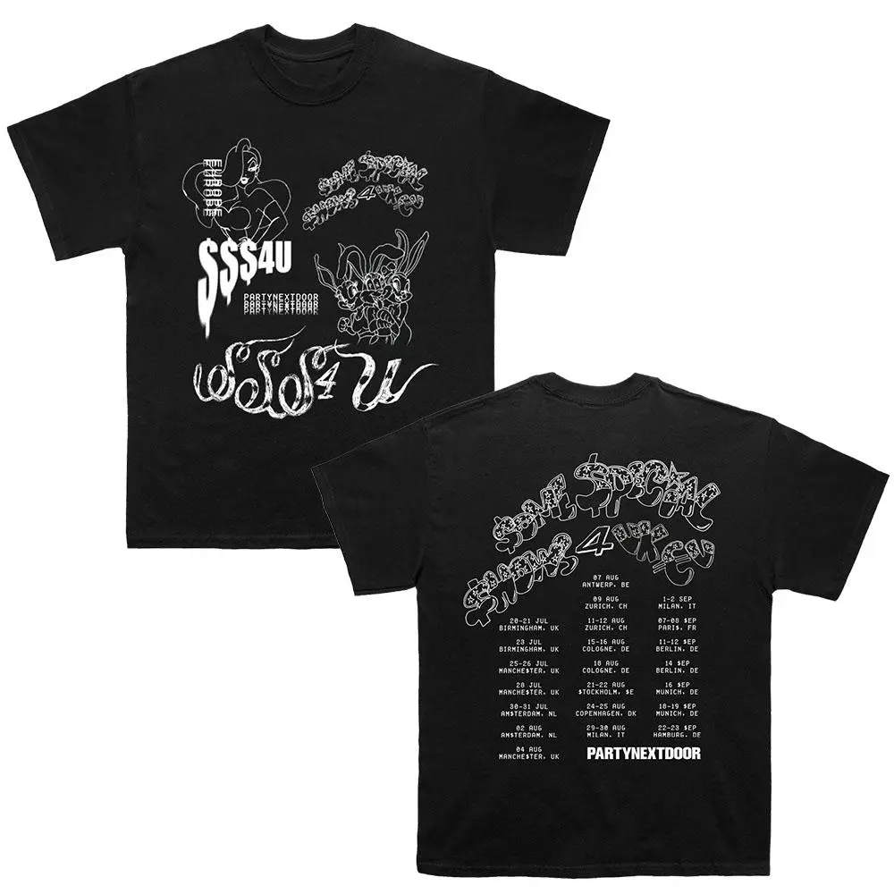 PARTYNEXTDOOR Collage T-Shirt Rapper T-Shirt, Hip Hop Graphic Tee, Vintage Streetwear Shirt, Unisex Casual T-Shirt