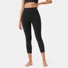 Colorfulkoala Women's 21" Dreamlux High-Waisted No Front Seam Yoga Capri Pants - Tummy Control, Hidden Pocket, Petite Length, Athletic Performance Activewear for Travel & Camping,sohochic