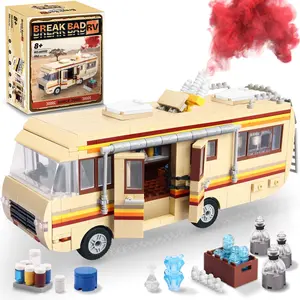 Breaking Bad Bus Building Blocks Set - DIY Assembly Model Kit, Creative Desktop Ornament, Ideal Holiday Gift Collectible Toy for Kids