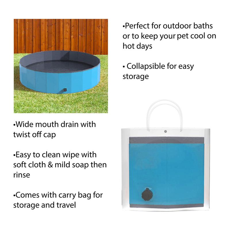 Petmaker Portable Dog Pool for Large Dogs
