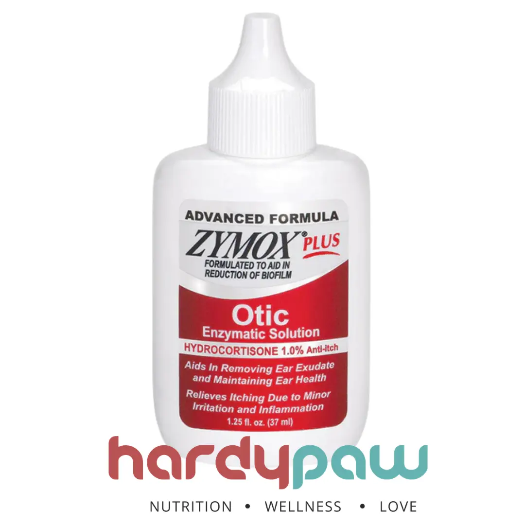 ZYMOX Plus Otic Solution Remedy with 1% Hydrocortisone - Enhanced Enzyme System, Inflammation Relief, Ease Itching, Irritation Reduction, Microbial Support - 1.25 oz Liquid Bottle for Dogs & Cats Ear Care (14 Days Chronic, 7 Days Acute)