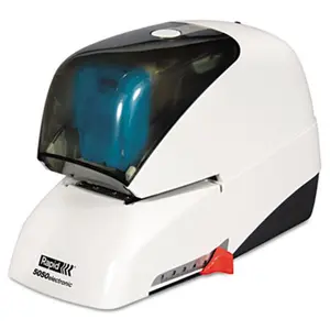 Esselte Pendaflex  5050 Heavy-Duty Flat Clinch Electric Stapler 50-Sheet Capacity Blue/White