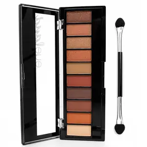 Palladio Eyeland Vibes Eyeshadow Palette - Matte & Shimmer Makeup with Aloe & Chamomile - Cruelty-Free, Vegan, Gluten-Free, Paraben-Free - 10 Color Palettes for All Skill Levels