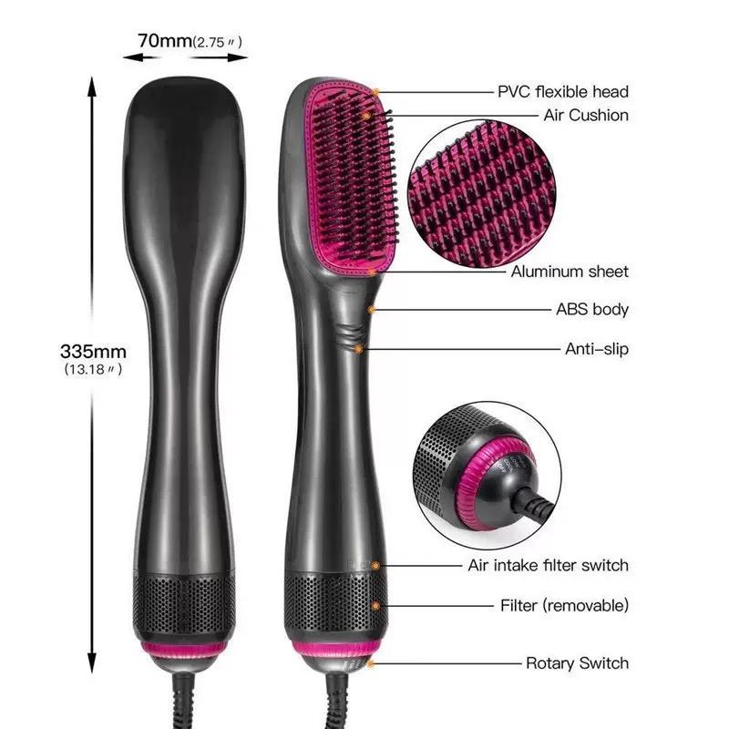 One-Step Hair Dryer and Styler, All-in-One Hair Brush Straightener for Salon-Quality Smooth & Straight Styles