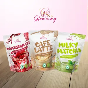 Official Glowming Beauty Drinks - 10 x 20g Sachets per Pouch -  Organic, Gluten Free, GMO Free, Enjoy a Variety of Flavors Coffee, Berry Glow, Choco Blast, Milky Mango, Milky Matcha, Flavor Fest, Fitness, Collagen, Supplement. Healthy